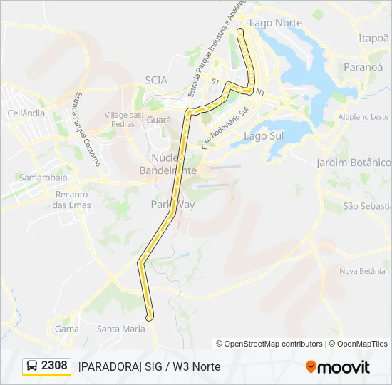 2308 Bus Line Map