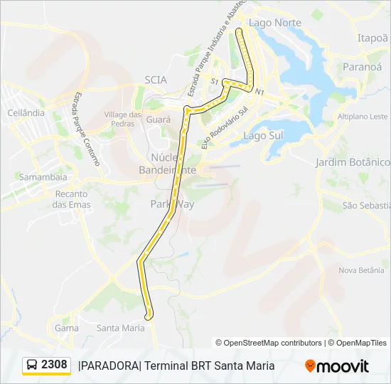 2308 Bus Line Map
