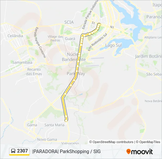 2307 Bus Line Map