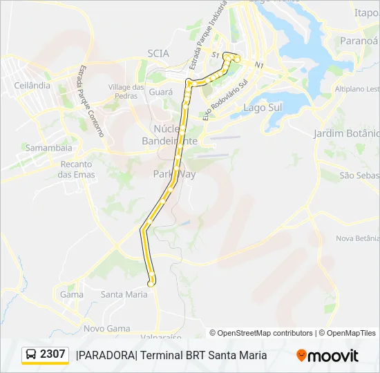 2307 Bus Line Map