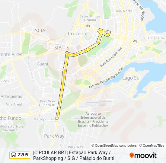 2209 Bus Line Map