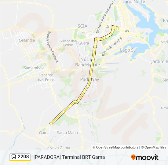 2208 Bus Line Map