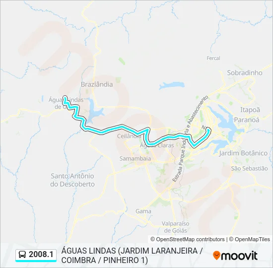 2008.1 Bus Line Map