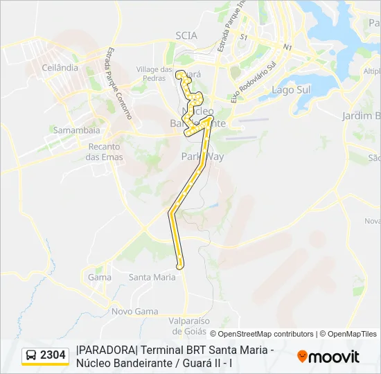 2304 Bus Line Map