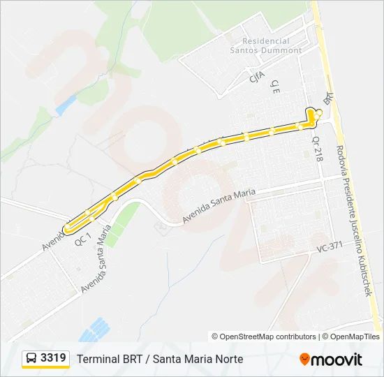 3319 Bus Line Map