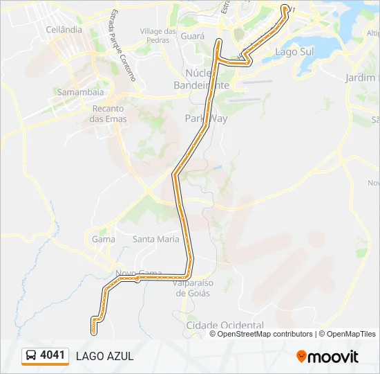 4041 Bus Line Map
