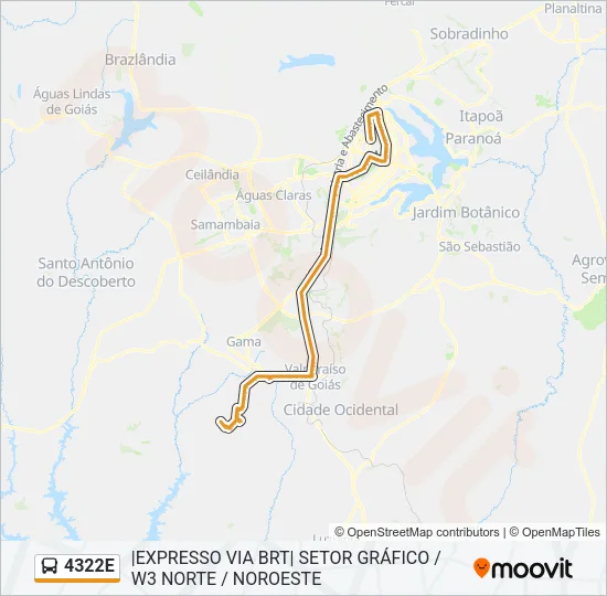 4322E Bus Line Map