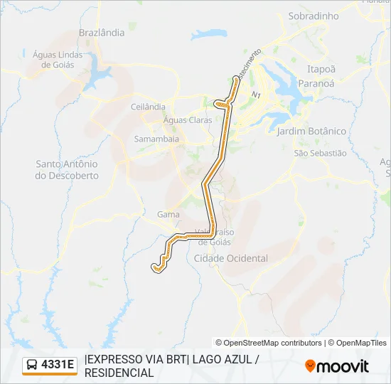 4331E Bus Line Map