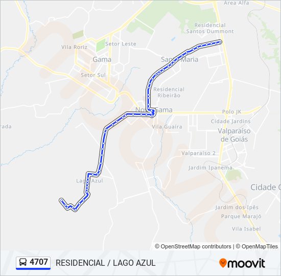 4707 bus Line Map