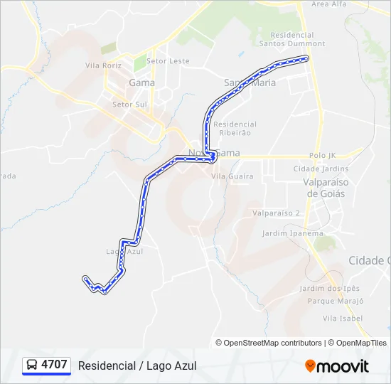 4707 Bus Line Map