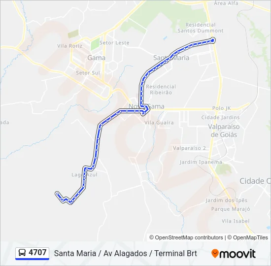 4707 Bus Line Map