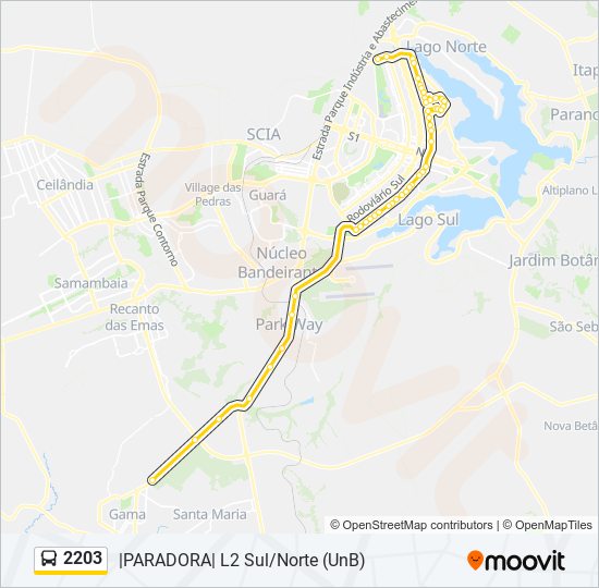 2203 bus Line Map