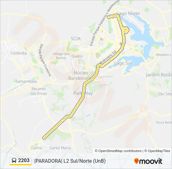 2203 Bus Line Map