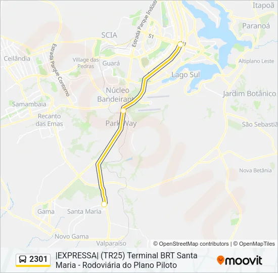 2301 Bus Line Map