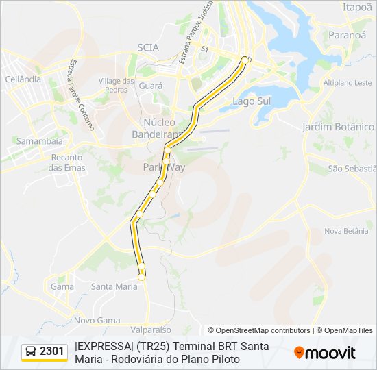 2301 bus Line Map