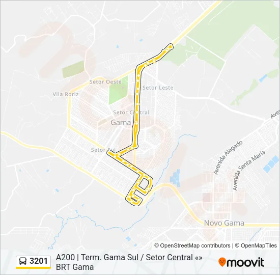 3201 Bus Line Map