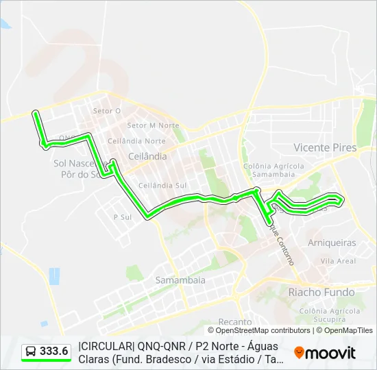 333.6 Bus Line Map