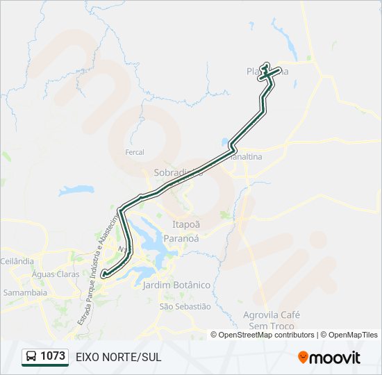 1073 bus Line Map