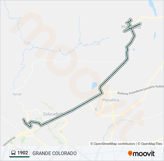 1902 bus Line Map