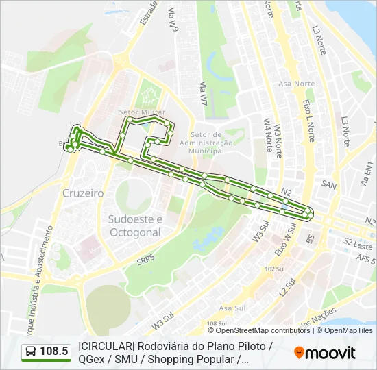 108.5 Bus Line Map