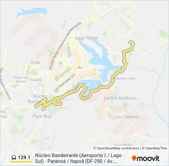 129.1 Bus Line Map