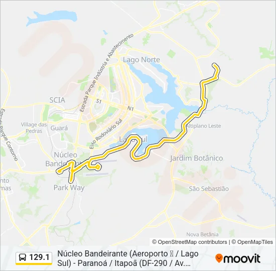 129.1 Bus Line Map