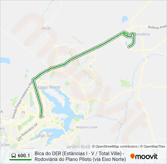600.1 Bus Line Map