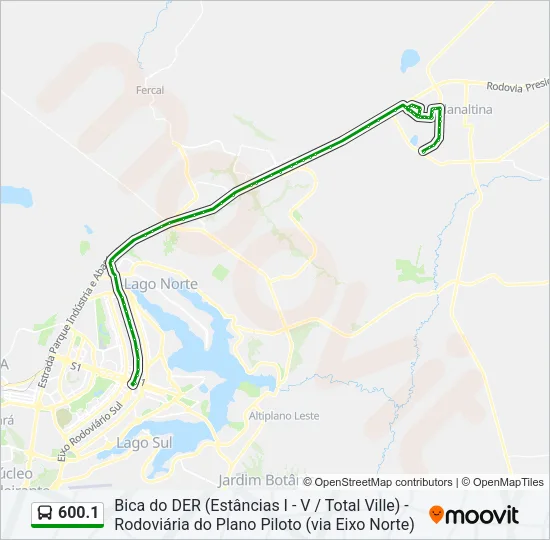 600.1 Bus Line Map