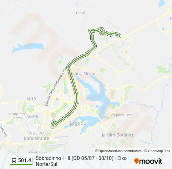 501.4 Bus Line Map