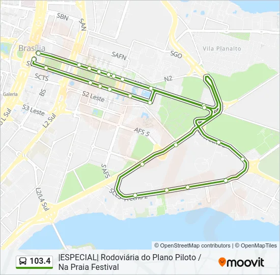 103.4 Bus Line Map