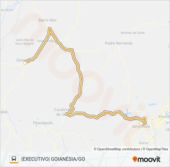 VIAÇÃO GOIANÉSIA Bus Line Map