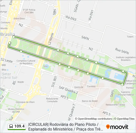 109.4 Bus Line Map