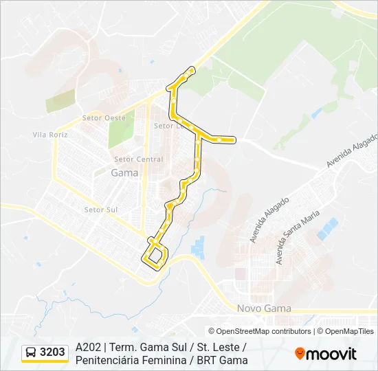 3203 Bus Line Map