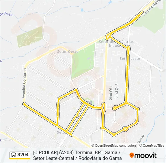 3204 Bus Line Map