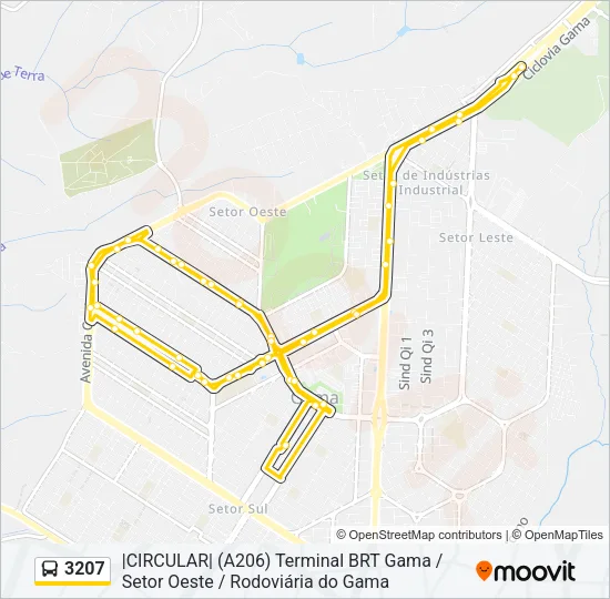 3207 Bus Line Map