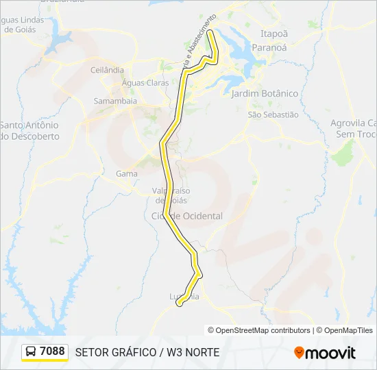 7088 Bus Line Map