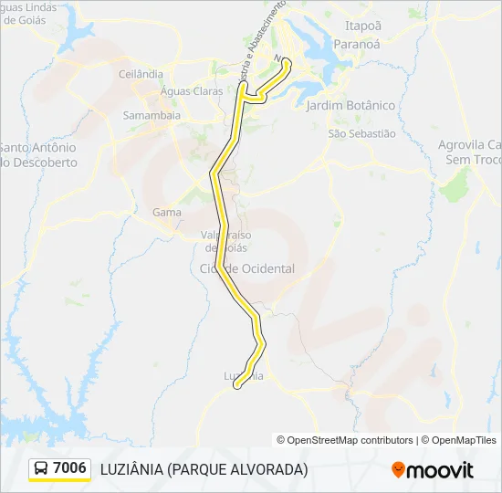7006 Bus Line Map