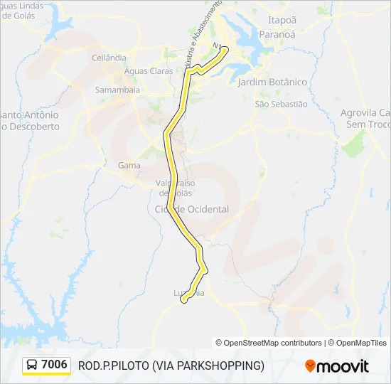 7006 Bus Line Map