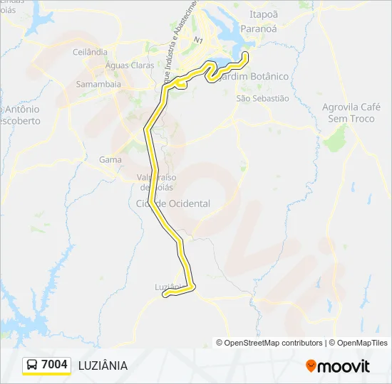 7004 Bus Line Map