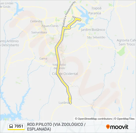 7051 Bus Line Map