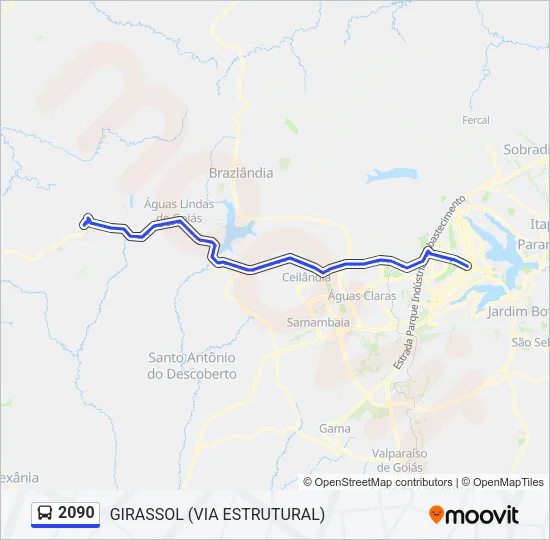 2090 Bus Line Map