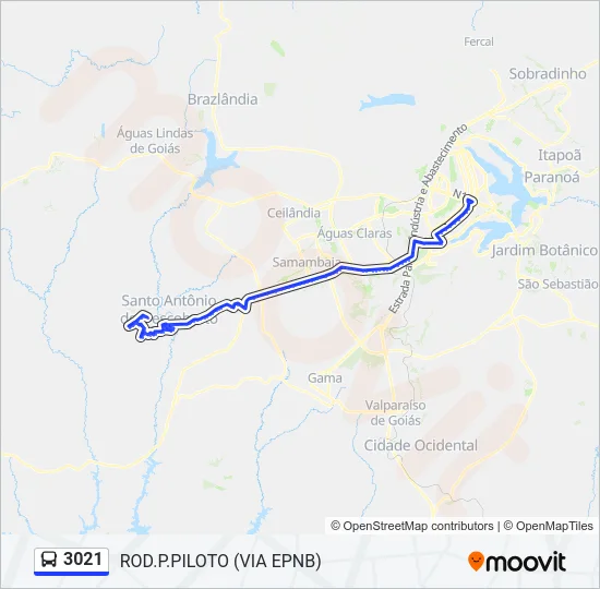 3021 Bus Line Map