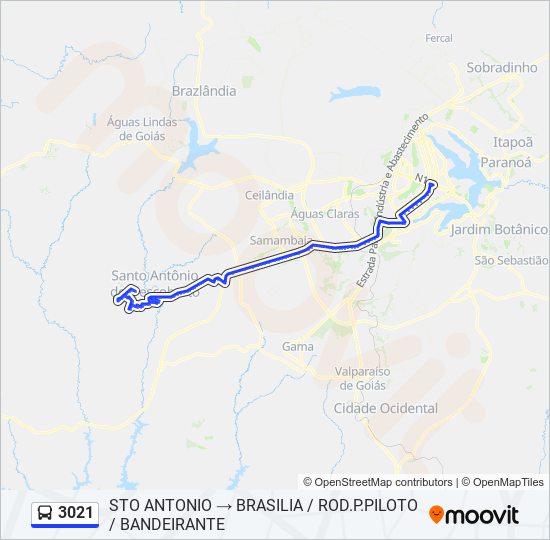 3021 bus Line Map