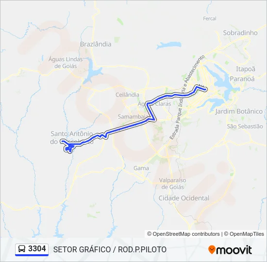 3304 Bus Line Map