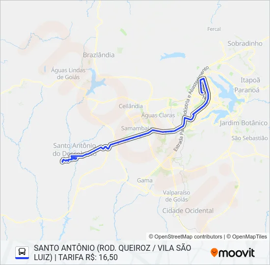 3070 EXECUTIVO Bus Line Map