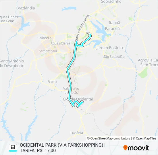 8009D EXECUTIVO Bus Line Map