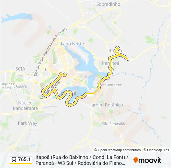 765.1 Bus Line Map