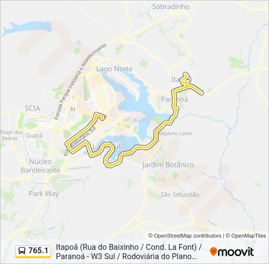 765.1 Bus Line Map