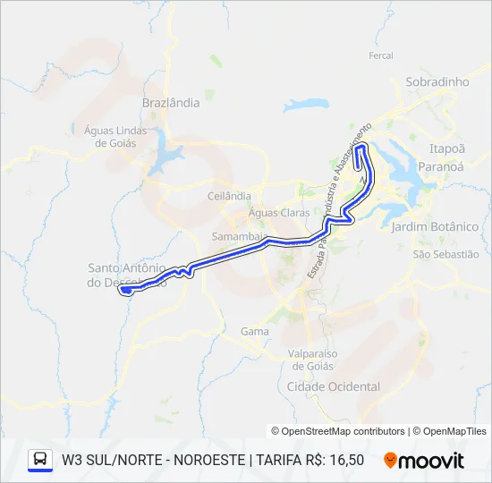 3071 EXECUTIVO Bus Line Map
