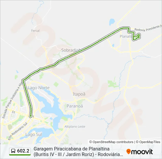 602.2 Bus Line Map